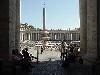 St.Peter's Square as seen from the right Colonnade - also by Bernini