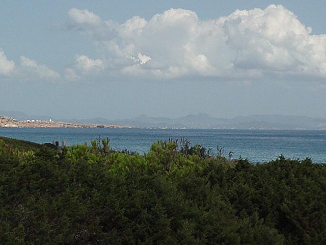 Distant view of Ibiza - Formentera, September 2000